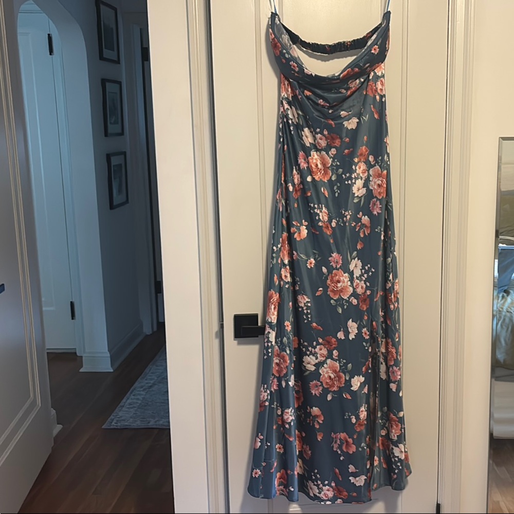 Altar'd State Blue Floral Dress